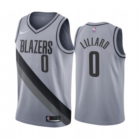 Herren NBA Portland Trail Blazers Trikot Damian Lillard 0 2020-21 Earned Edition Swingman